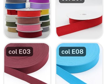 10 meters coloured Elastic 25mm (1 inch)