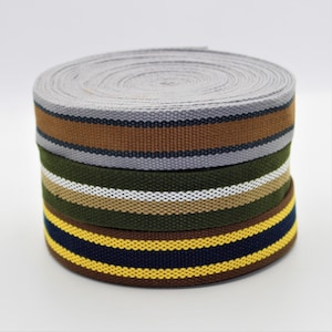5 mètres de sangle Sport avec motif multiligne Tennis Urban Ligne Luxe Sobre Géométrique 30mm