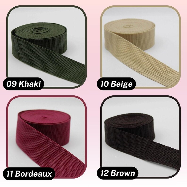 10 meters polypropilene webbing 3 or 4cm wide image 4
