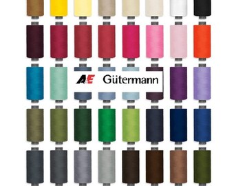 Set von 5 Spulen von 1000 Metern Gutermann PERMACORE Draht (professionelle Qualität)