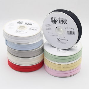 20 METERS of bias binding cotton 100% size 20mm folded (20mm+8mm+8mm)