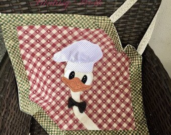 Apron with Dodo the ostrich cook