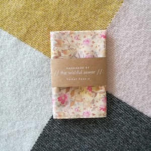 Mixed floral men&#39;s pocket square // cotton pocket square / floral pocket square / wedding pocket square / men&#39;s handkerchief