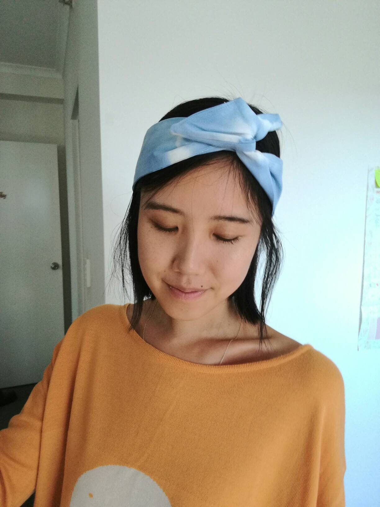 Orange Lemon Pattern Unisex Handkerchief Square Scarf Turban Headgear Shawl Headband 