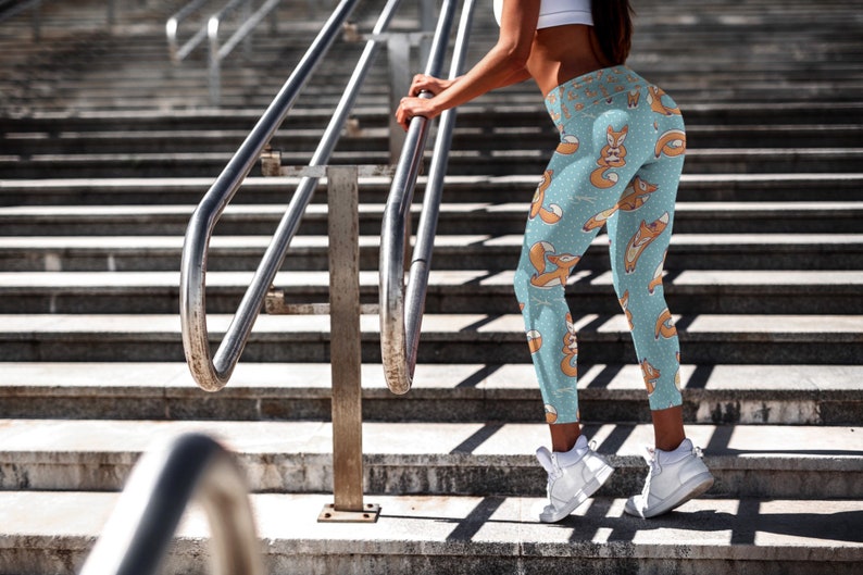Fox Animal Lovers Yoga Yoga Gift Fox Yoga Yoga Pants No Fox Given Yoga Leggings Leggings Animal Yoga