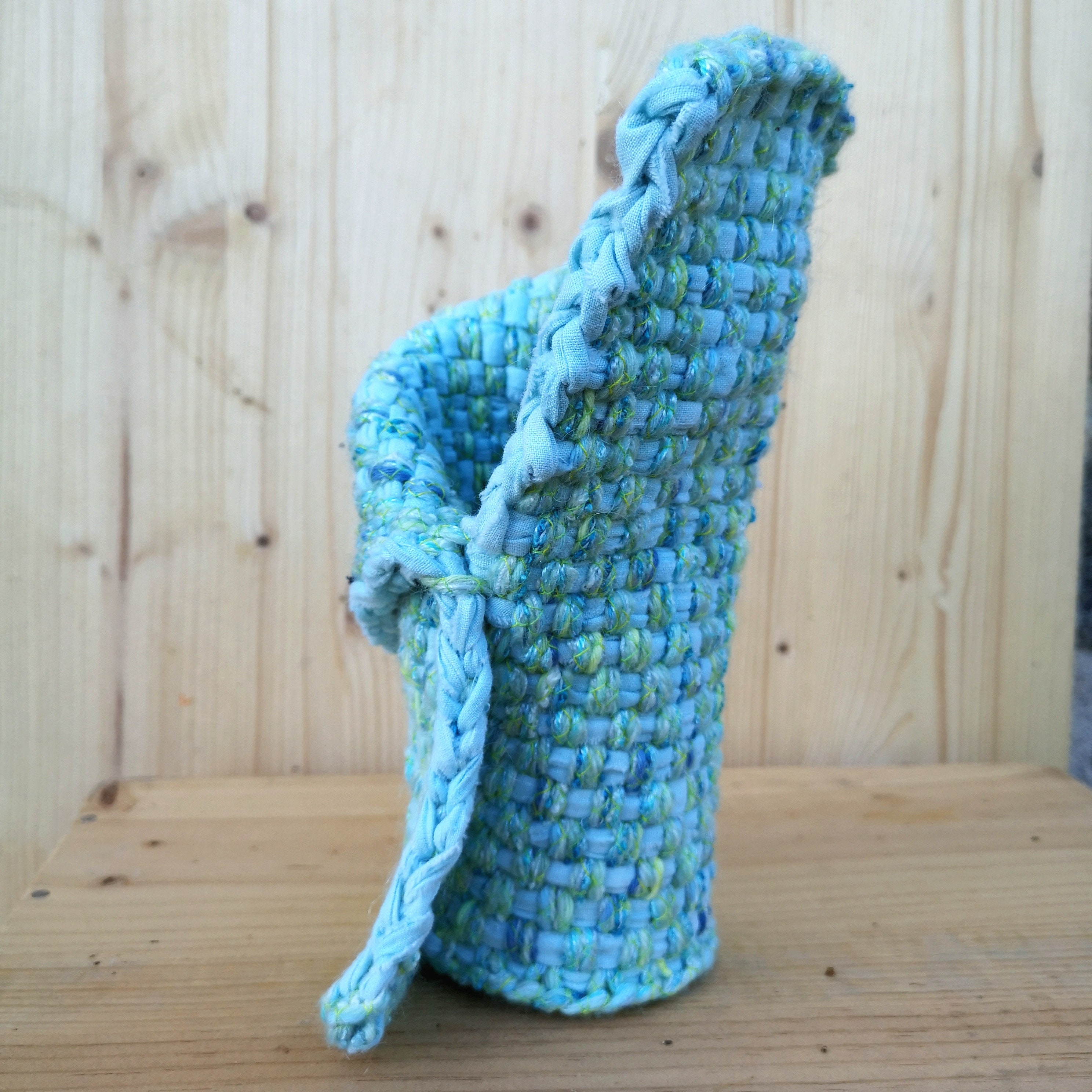 Vase Textile Design en Coton, 20 cm H, 10 cm