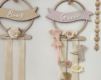 Bows Hanger, Headband, Bobbles, Clips Storage