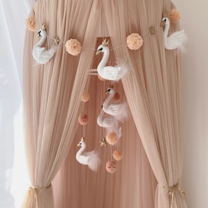 Schwanenprinzessin Baby Mobile | Babyparty | Kinderzimmer Dekor | Krippe Mobile