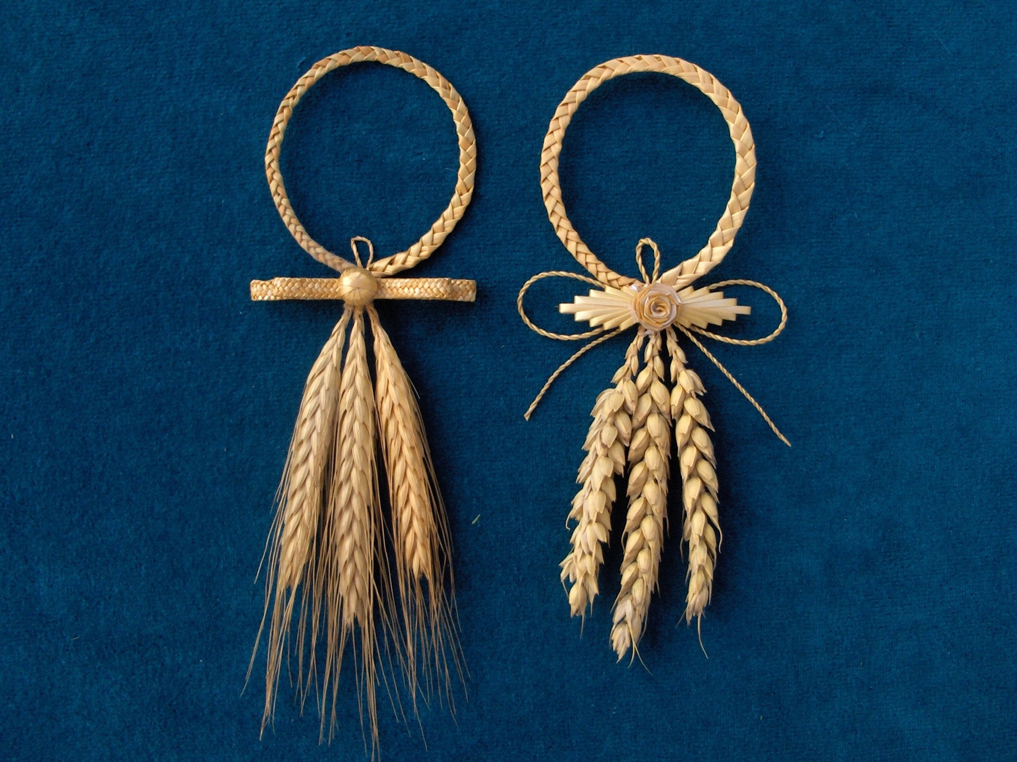 Porte-Bonheur Toi et Moi en Froment, Cadeau Troisième Anniversaire de Mariage