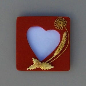 Lucky charm made with two wheat weavings, gift for third wedding anniversary (Wheat 3 years)
