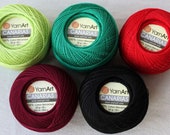 Yarn Yarnart Canarias Yarn 100% Cotton Yarn Mercerized Cotton - Etsy