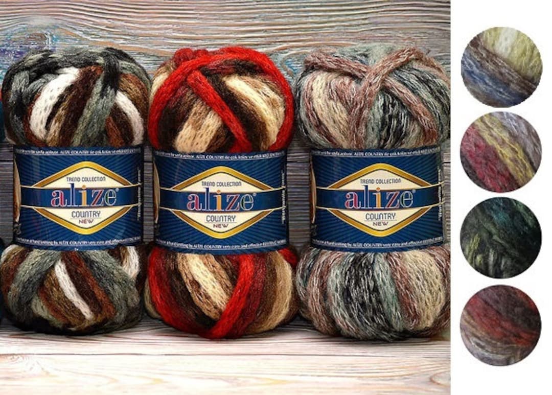 Yarn Alize Country (new) Yarn Bulky Yarn Super Chunky Yarn for Scarf ...