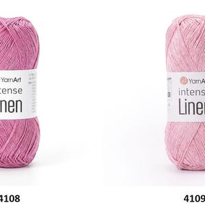 Yarn Intense Linen YarnArt garn linnegarn linneviskosmixgarn lingarn viskosgarn linnetråd linnefiber linnesnöre viskos bild 7