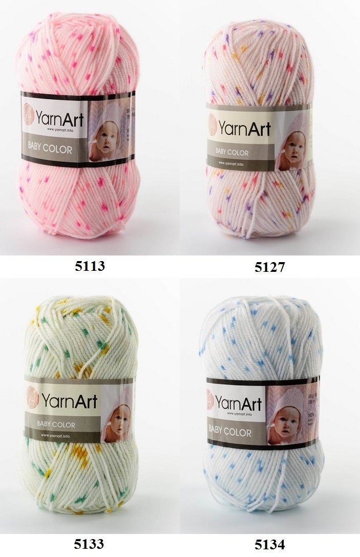Yarn YarnArt Baby Color yarn bebe yarn children's yarn | Etsy