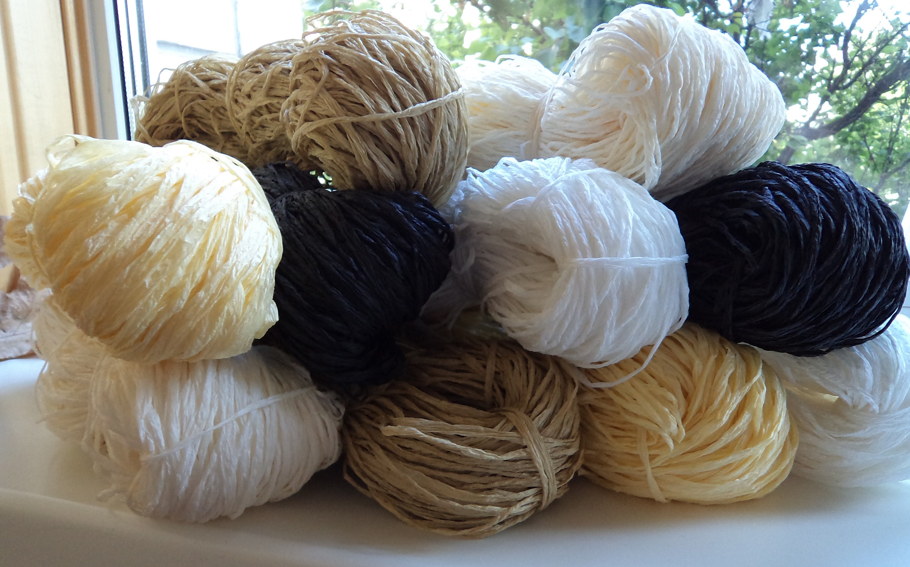 Yarn Raffia Natural Yarn 50g 100 Cellulose Yarn Natural Etsy Ireland