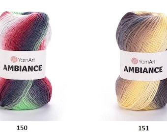 Yarn Ambiance YarnArt gradient yarn batik yarn melange yarn multicolor yarn colorful yarn rainbow yarn coloring yarn sectional yarn wool