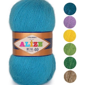 Yarn Alize Angora Real 40 wool yarn wool angora yarn acrylic yarn Turkish yarn crochet yarn angora wool yarn wool thread winter yarn