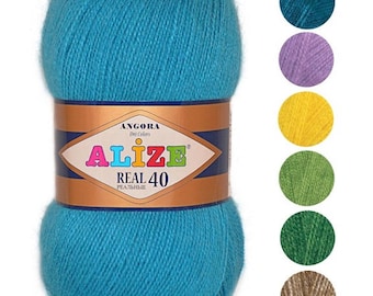 Fil Alize Angora Real 40 fil de laine laine angora fil acrylique fil turc fil crochet fil de laine angora fil de laine fil d'hiver