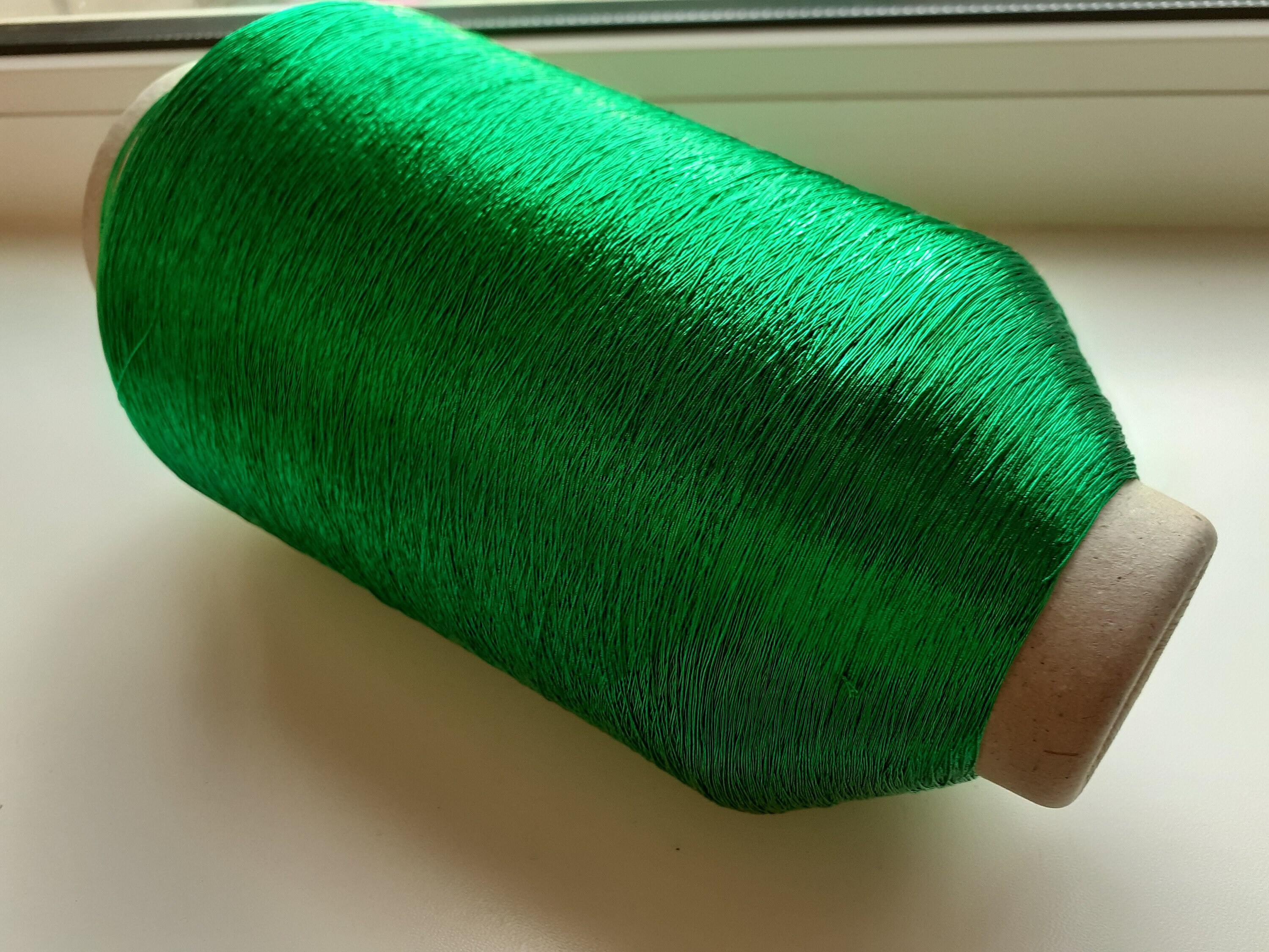 Green Metallic Yarn 500g Green Metallized Yarn Glitter Yarn Etsy