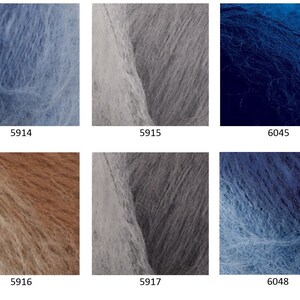 Yarn Alize Naturale wool yarn mohair yarn long-haired mohair yarn wool blend yarn angora yarn mohair thread mohair fiber mohair classic image 10