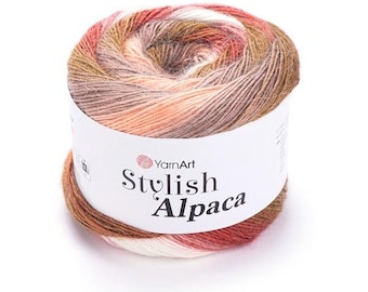 Yarn Stylish Alpaca YarnArt 150g (150m) gradient yarn batik yarn melange yarn multicolor yarn colorful yarn rainbow yarn coloring yarn cakes