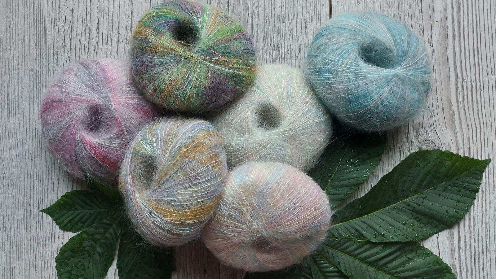 Mold svamp fordøje Rainbow Mohair Yarn - Etsy