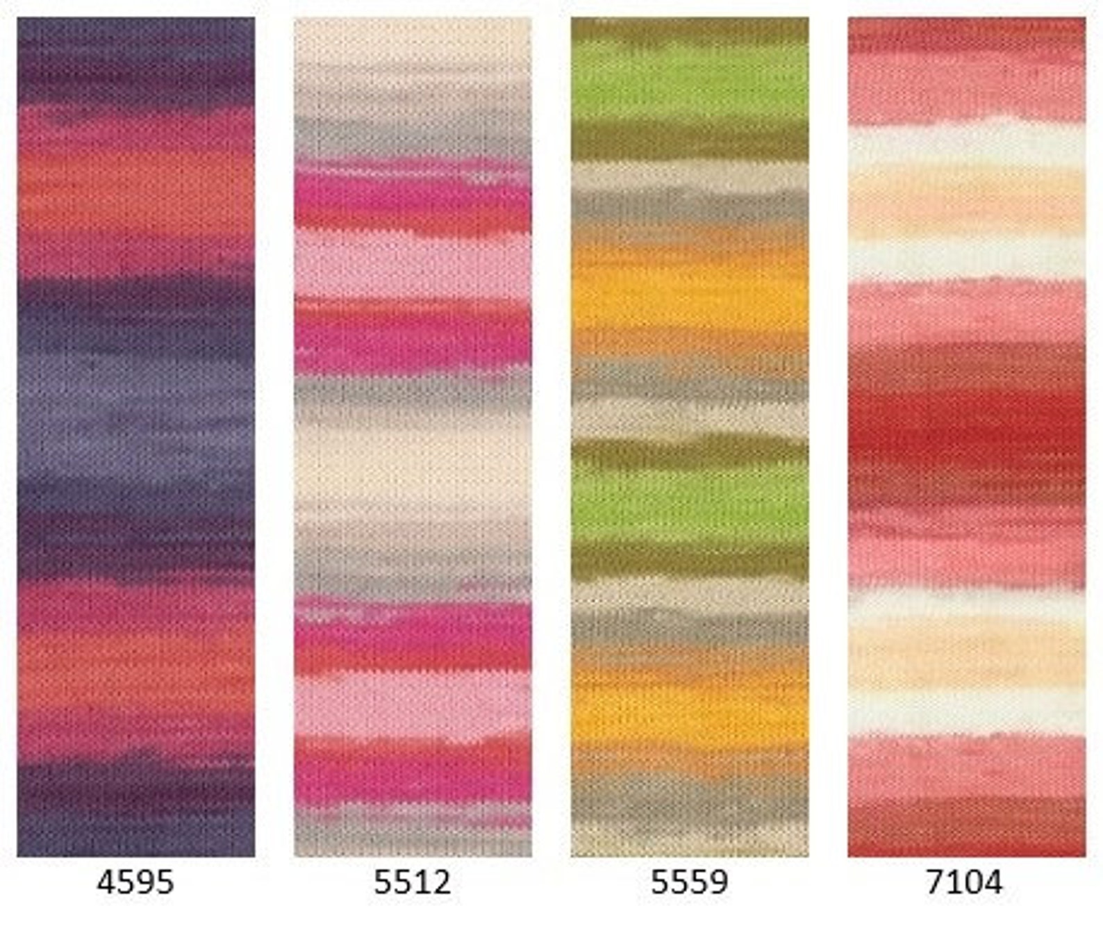 Yarn Alize Bella Batik Yarn 100% Cotton Yarn Cotton Thread Colorful ...