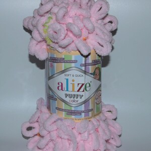 Yarn Alize Puffy Color Plush Yarn Children's Yarn Baby Yarn Blanket ...