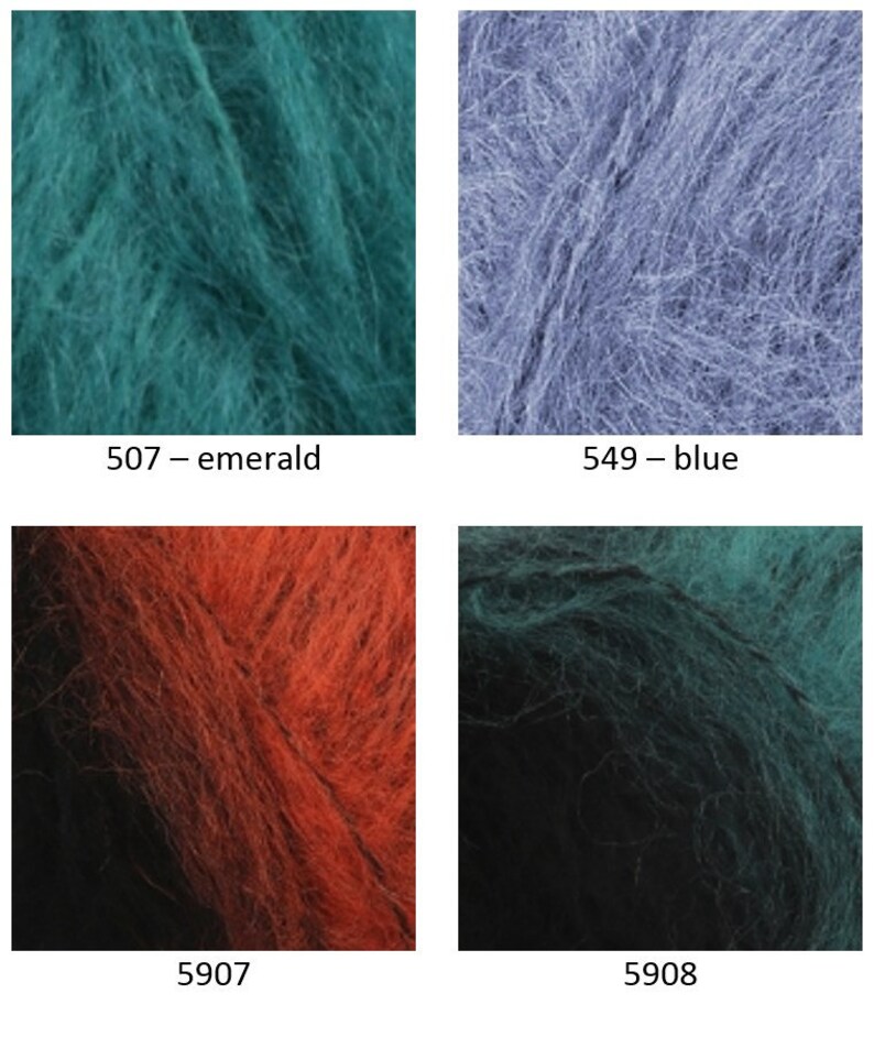 Yarn Alize Naturale wool yarn mohair yarn long-haired mohair yarn wool blend yarn angora yarn mohair thread mohair fiber mohair classic image 8
