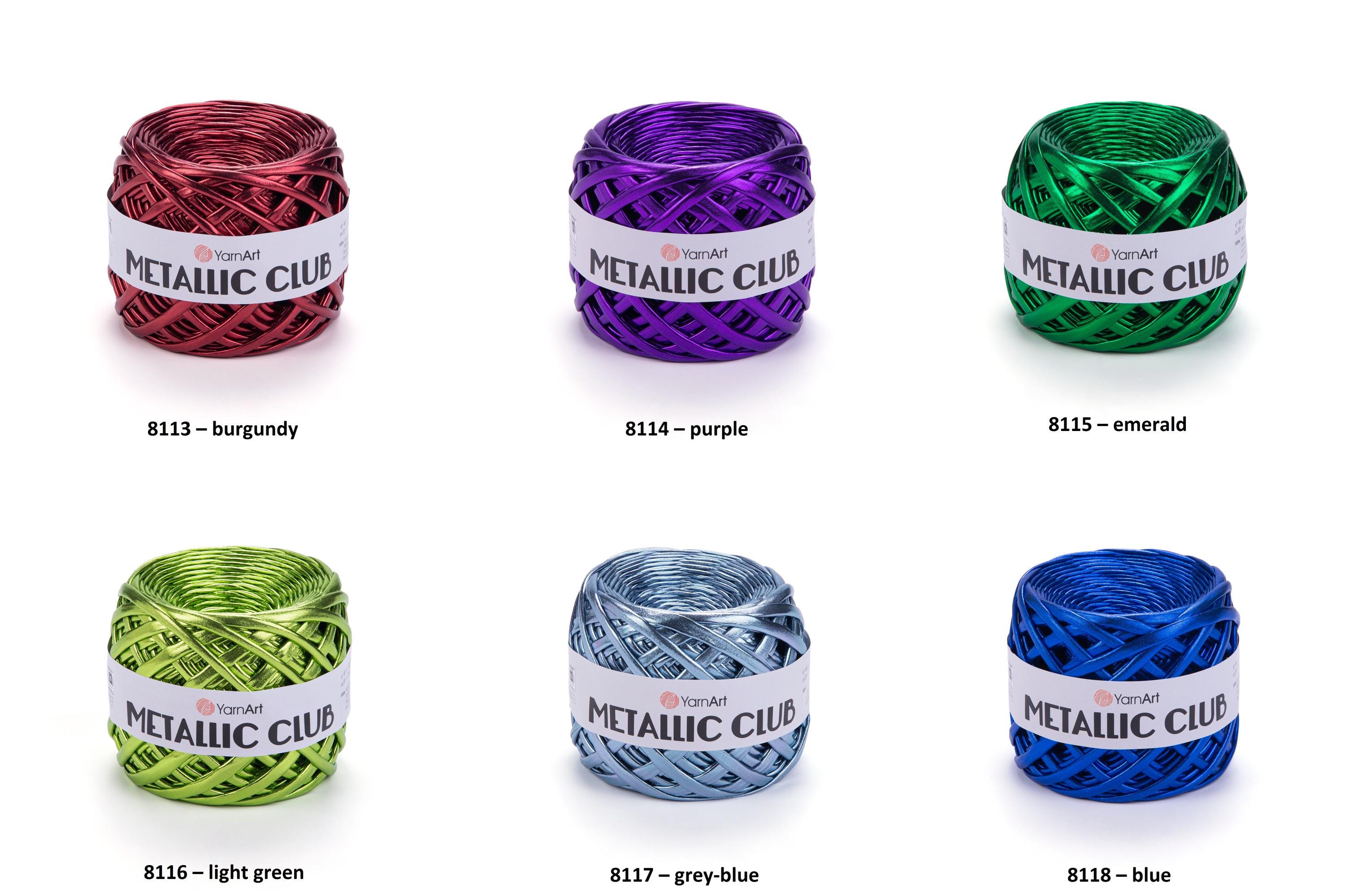 T-shirt Yarn Metallic Club Metallic Big Yarn Metallic Bag