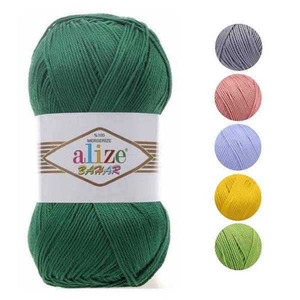 Yarn Alize Bahar yarn cotton yarn 100% mercerized cotton thread crochet cotton natural cotton natural yarn knitting cotton summer yarn