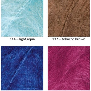Yarn Alize Naturale wool yarn mohair yarn long-haired mohair yarn wool blend yarn angora yarn mohair thread mohair fiber mohair classic image 4