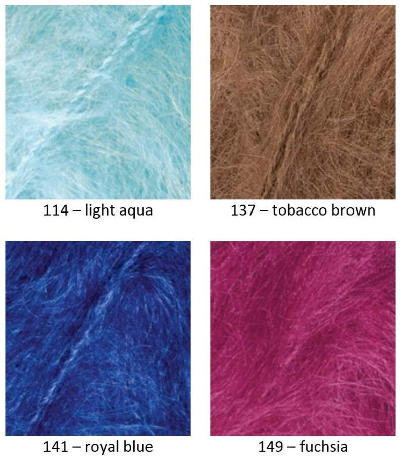 Yarn Alize Naturale wool yarn mohair yarn long-haired mohair yarn wool blend yarn angora yarn mohair thread mohair fiber mohair classic image 4