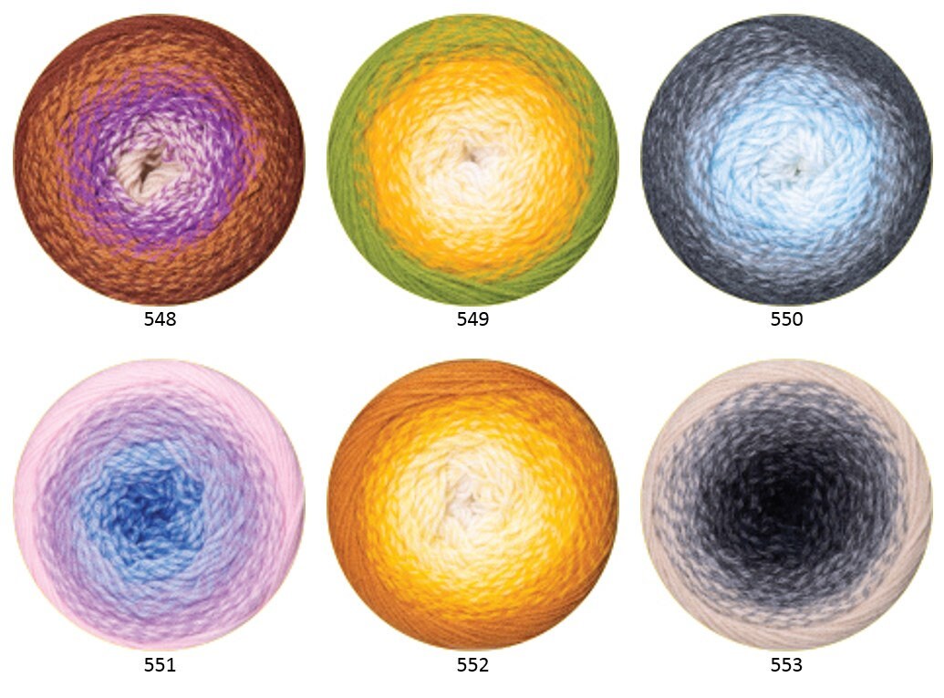 Gradient Yarn Yarnart Flowers Merino 225g 590m Merino Yarn - Etsy