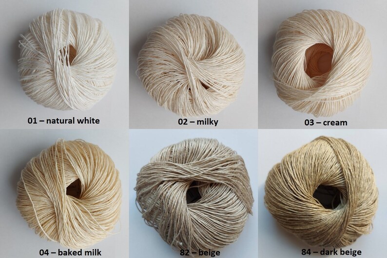 100 Linen Yarn Natural Linen Flax Yarn Ecofriendly Yarn Etsy