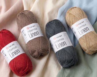 Yarn Intense Linen YarnArt yarn linen yarn linen viscose mix yarn flax yarn viscose yarn linen thread linen fiber linen string viscose