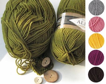 Yarn Alize Lana Gold Classic yarn Alize Lanagold yarn wool blend yarn wool yarn angora yarn acrylic yarn goat yarn goat fur yarn Angora