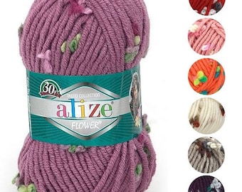 Yarn Alize Flower Yarn Buterfly Yarn Bulky Yarn Super Chunky Yarn