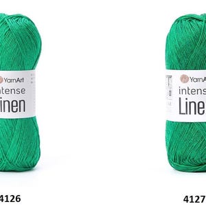 Yarn Intense Linen YarnArt garn linnegarn linneviskosmixgarn lingarn viskosgarn linnetråd linnefiber linnesnöre viskos bild 16