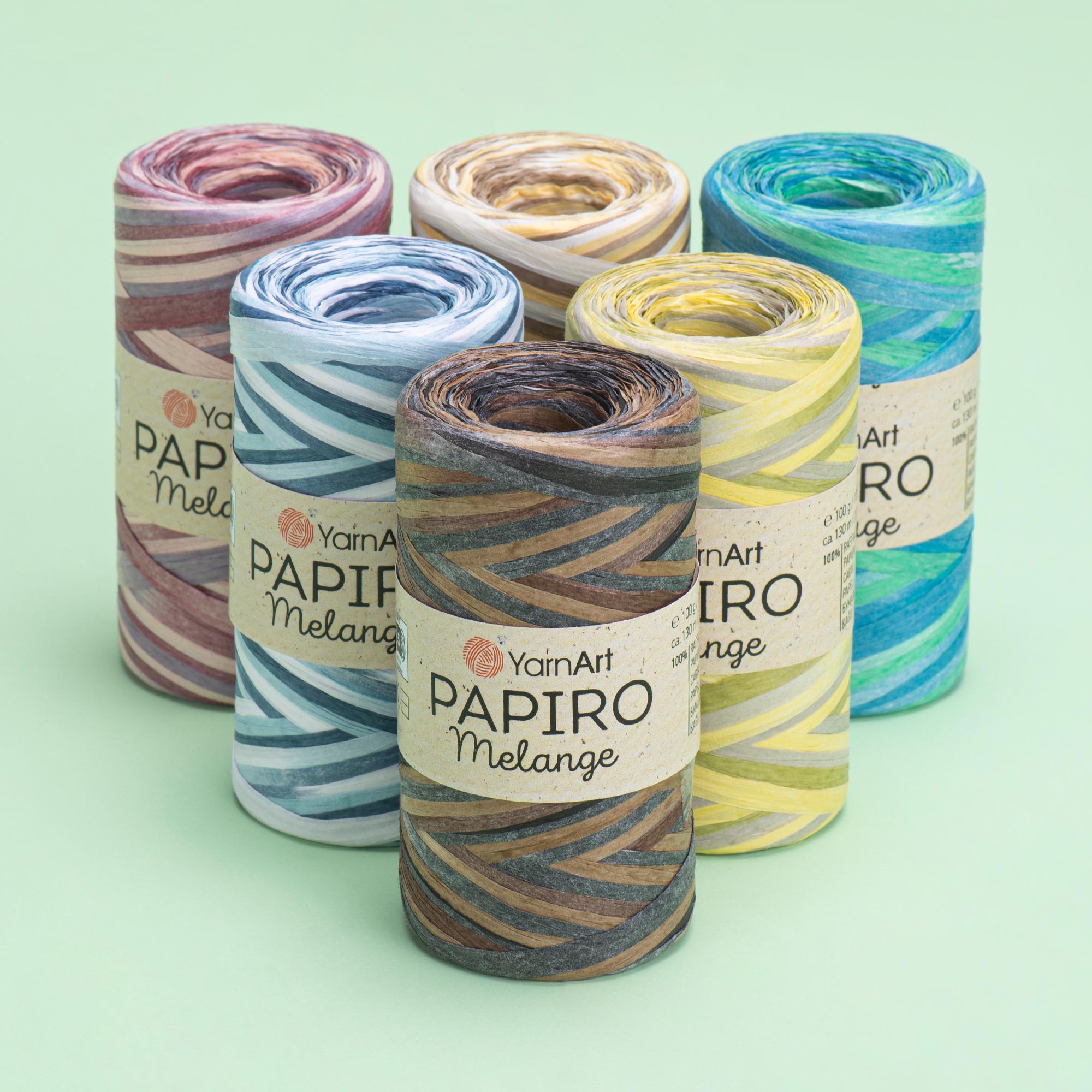 Yarn Papiro Melange Yarnart Sectional Raffia Gradient Raffia Batik