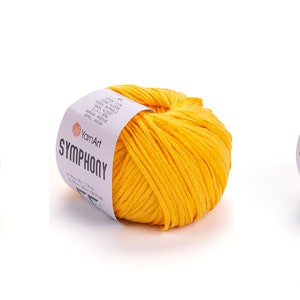 Yarn YarnArt Symphony yarn cotton yarn cotton thread yarn cord summer yarn viscose silk rayon silk yarn silk thread silk fiber silk string