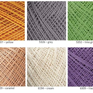 Yarn YarnArt Canarias yarn 100% cotton yarn mercerized cotton sling necklace yarn hardanger embroidery yarn amigurumi thread crochet cotton image 4