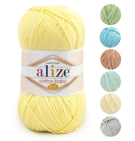 Yarn Alize Cotton Baby Soft Yarn Baby Yarn Children's Yarn Cotton