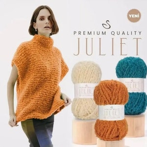 Yarn Juliet Nako yarn boucle yarn ratine yarn pongee yarn ratte yarn art yarn fancy yarn novelty yarn wool yarn wool angora mohair yarn