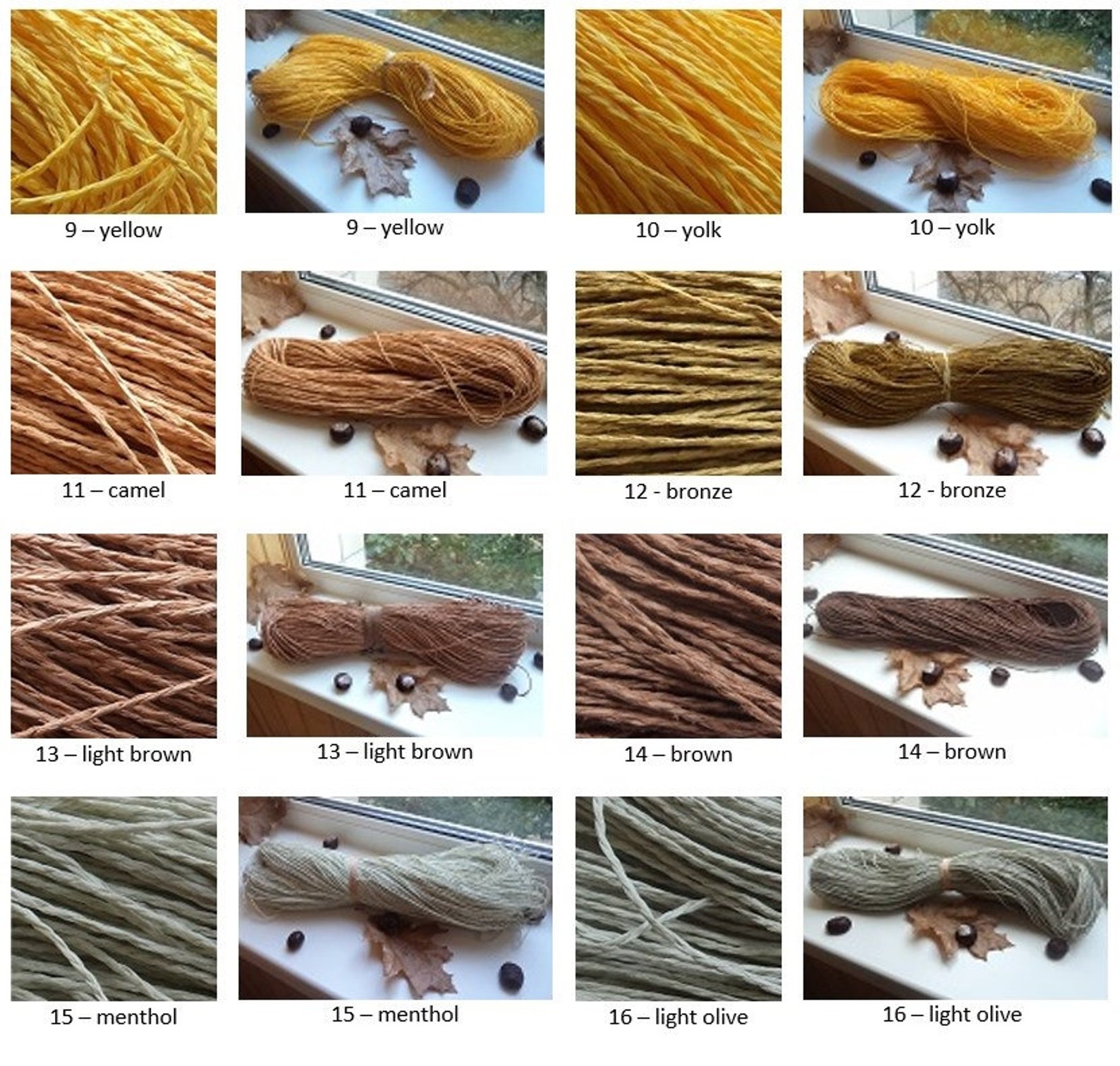 Yarn Raffia Natural yarn 50g 100 cellulose yarn natural Etsy