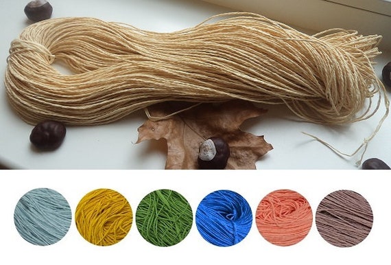 Raffia Yarn Fibranatura Natural Raffia Yarn 100% Cellulose 