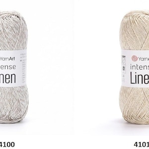 Yarn Intense Linen YarnArt garn linnegarn linneviskosmixgarn lingarn viskosgarn linnetråd linnefiber linnesnöre viskos bild 3