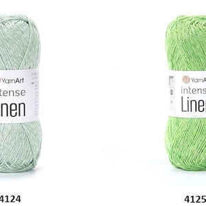 Yarn Intense Linen YarnArt garn linnegarn linneviskosmixgarn lingarn viskosgarn linnetråd linnefiber linnesnöre viskos bild 15