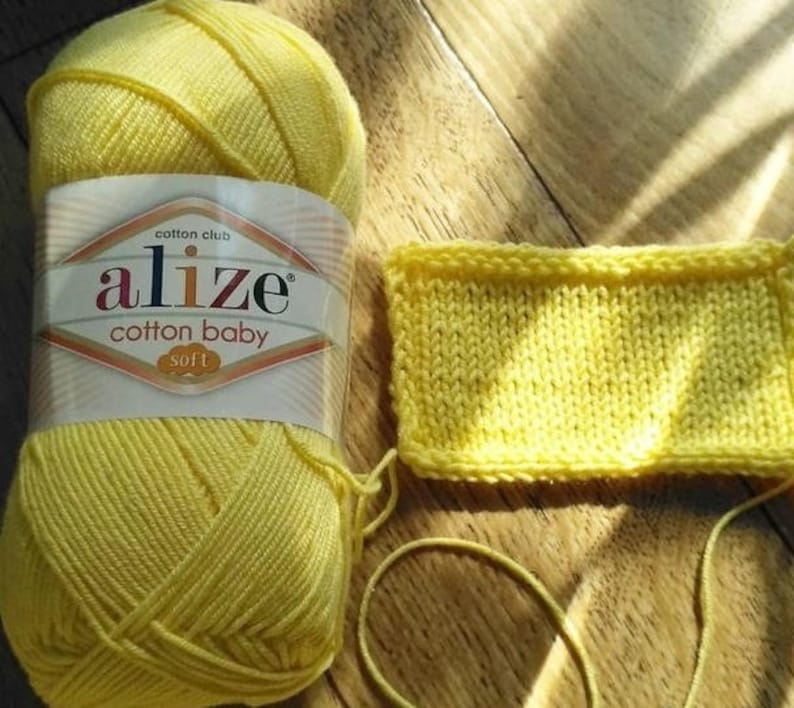 Yarn Alize Cotton baby soft yarn baby yarn children's yarn Etsy