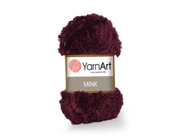 Yarn Yarnart Mink yarn faux fur yarn long eyelash yarn fun fur yarn sparkly yarn grass yarn long lash yarn fleecy yarn fluffy yarn curly